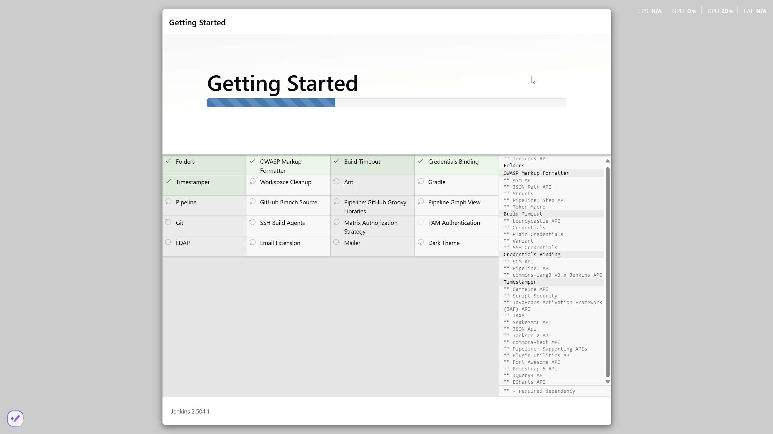 standard plugins install